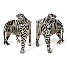 Pair of Indian Wooden Carved