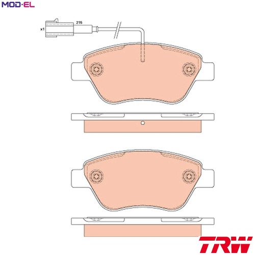 Brake pad set disc - pad,