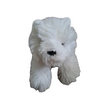 Harrods White Westie Scottish Terrier Dog 10 x 5 inch  red collar Soft Toy plush