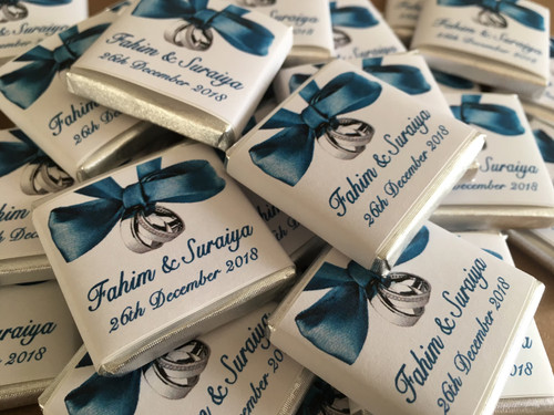 Personalised chocolate wedding - chocolate,