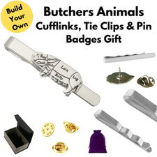 Butchers Animals Cufflinks Tie