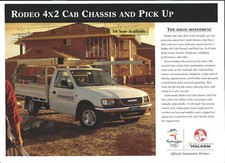 HOLDEN RODEO 4X2 CAB CHASSIS