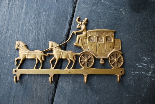 Vintage solid brass horse - vintage,
