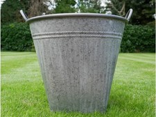 Galvanised Garden Planter Pot
