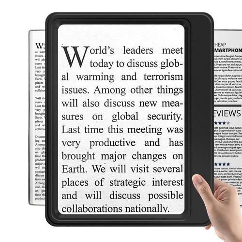 Full page magnifying - magnifying, for