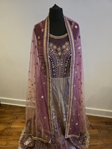 Embroidered purple and gold - embroidered,