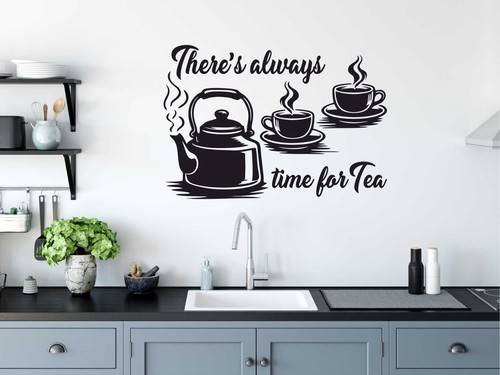 Tea time wall stickers - time,