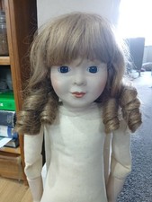 Porcelain doll wig ash - doll, blonde