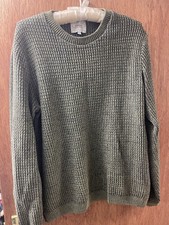Topman Khaki Green Knitted