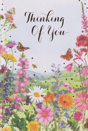 Thinking you greeting card - of,