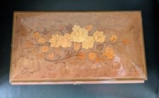 Beautiful Vintage Sorrento Italy Inlaid Jewellery Box - No Key
