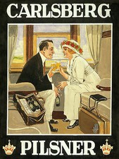 Carlsberg, Retro Metal Fridge