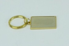 Gold Plated Metal Key Fob  - Ideal for Resin Doming, Key Ring, Fashion Accessory