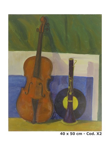 Vintage painting oil canvas - vintage,