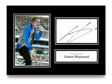 Conor Maynard Signed A4 Photo Autograph Contrast Music Gift Display + COA