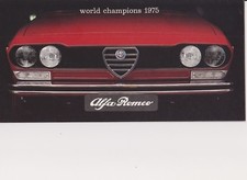 Alfa Romeo range brochure - incl Alfetta GT Junior Spider Montreal - 1975 - mint