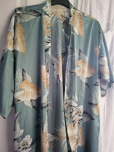 Green kimono dressing - kimono, gown