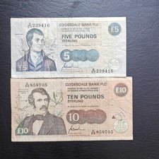 Clydesdale bank 10 - £5, £