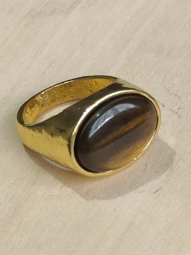 Ring faux tiger eye - faux,