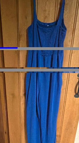 Women blue square neck - women's,