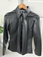 Zara Tailored Leather Shirt