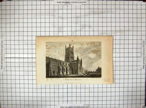 Old antique print engraving - old,