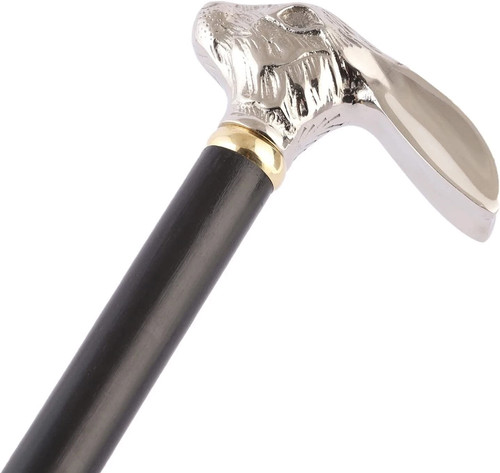 Silver rabbit head handle - 37",