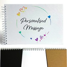 Personalised white scrapbook - personalised,