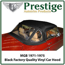 MGB Car Hood Hoods Soft Top Tops Roof Black Vinyl 1971-1975