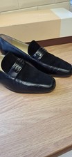 Ladies Bally black leather & suede court shoes size 5.5
