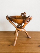 Vintage hand carved wooden - hand,