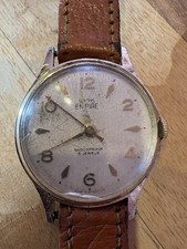 Vintage Smiths Empire 5 Jewels Shockproof Watch Running but stopping/spares 