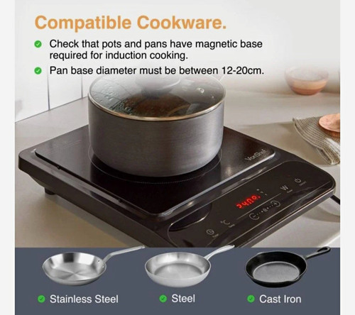 Vonshef single induction hob - single,