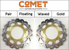Yamaha YZF 1000 Thunderace 1996-2002 [2x Front Comet WF-Series Gold Brake Discs]