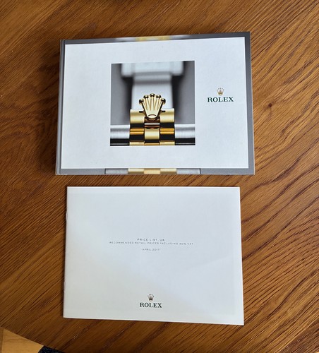 Rolex hard cover catalogue and - hard,