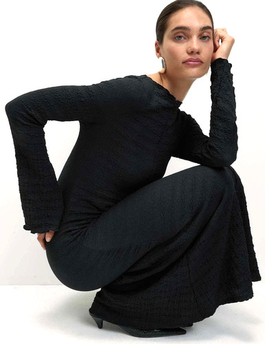 Marks spencer black crinkle - black,