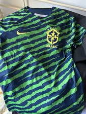 Brazil Pre Match Training Top 2022-23. Used But In Good Condition Size Small Men