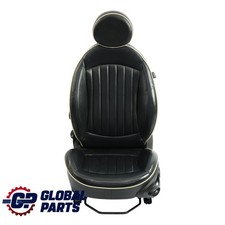 Mini Cooper One R55 R56 Front Seat Heated Sport Black Leather Lounge Left N/S