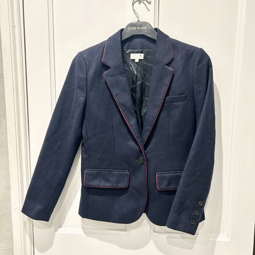 Soeur navy blazer red piping