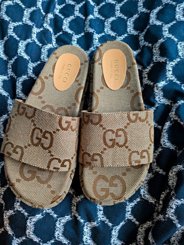 Gucci logo canvas slider - logo,
