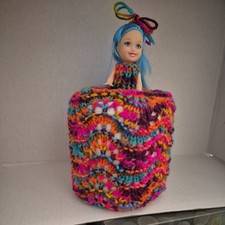 Retro Toilet Roll Cover Doll