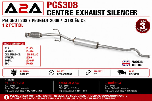 A2a pgs308 centre exhaust - a2a,