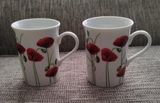 Set Of 2 Dunelm Poppy Tea /
