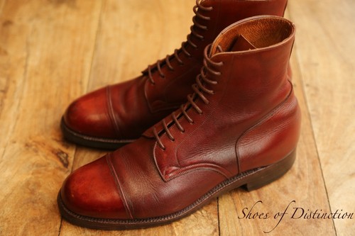 Bunting burgundy leather - burgundy, derby