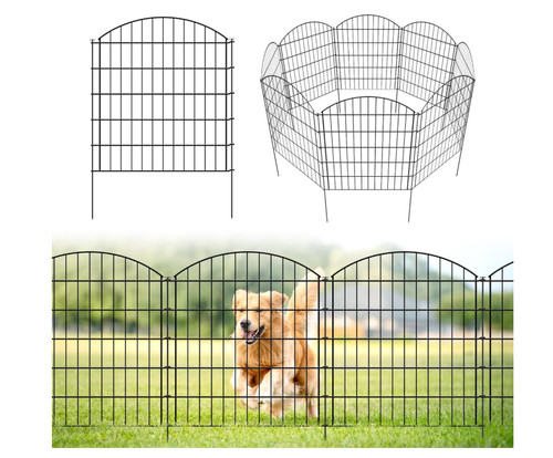 Metal garden fence - metal, panels