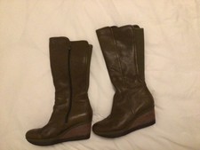 Tsubo wedge leather boots