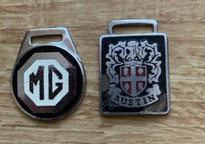 Austin & MG enamelled Fob For Key Rings Made In Birmingham. Vintage 1950’s/60’s