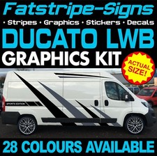 to fit FIAT DUCATO L3 LWB GRAPHICS STICKERS STRIPES DECALS VAN CAMPER MOTORHOME