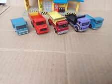 Matchbox Flatbed Trucks & Tipper,Grit Spreader,Magirus Tipper,Pit King,5 Trucks