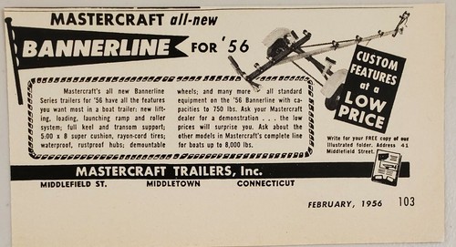 1956 print mastercraft - 1956, ad